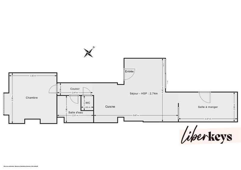 Appartement - 47 m² - 3 pièces