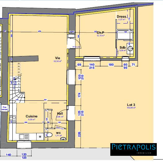 Maison ancienne - 110 m² - 5 pièces