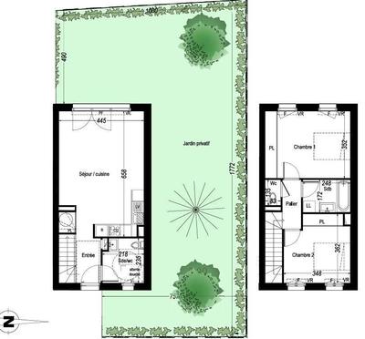 Maison - 71 m² - 3 pièces