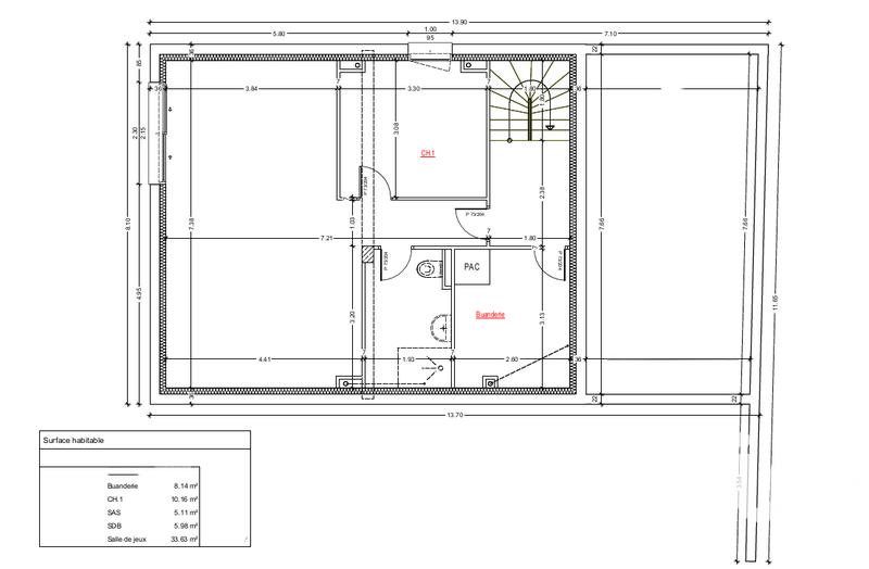 Maison - 180 m² - 6 pièces