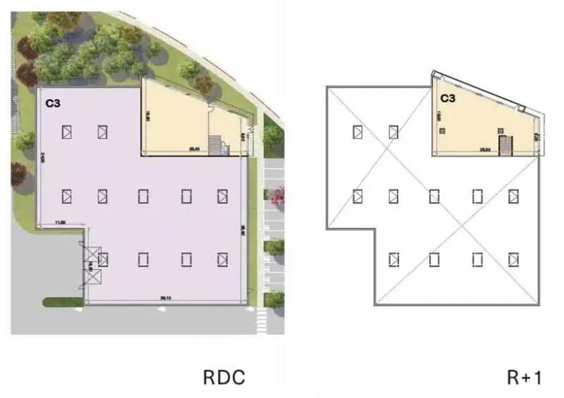 Local d'activités - 2 734 m²
