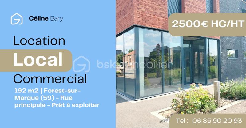 Local commercial - 192 m² - 2 pièces