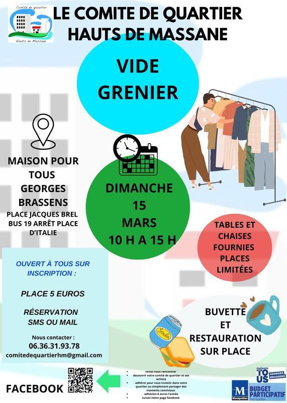 Vide grenier comité de quartier hauts de massane