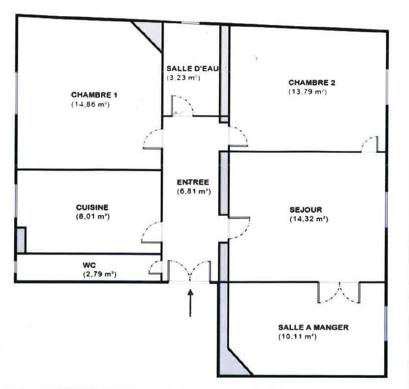 Appartement - 74 m² - 4 pièces