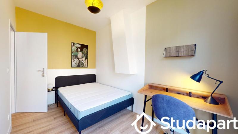 Chambre - 9 m² - 1 pièce