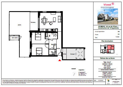 Appartement - 65 m² - 3 pièces