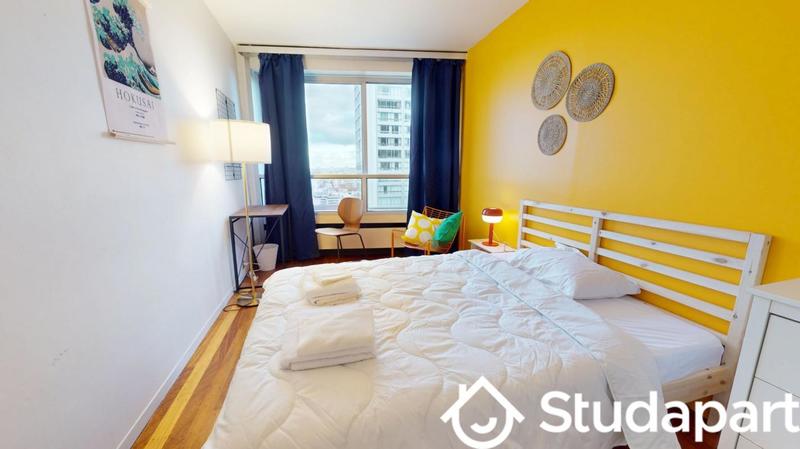 Chambre - 9 m² - 1 pièce