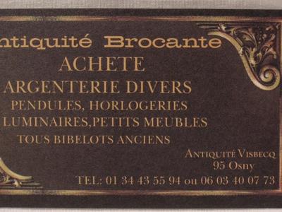 Antiquaire Brocanteur Visbecq Eric Estimation Achat a Votre Domicile