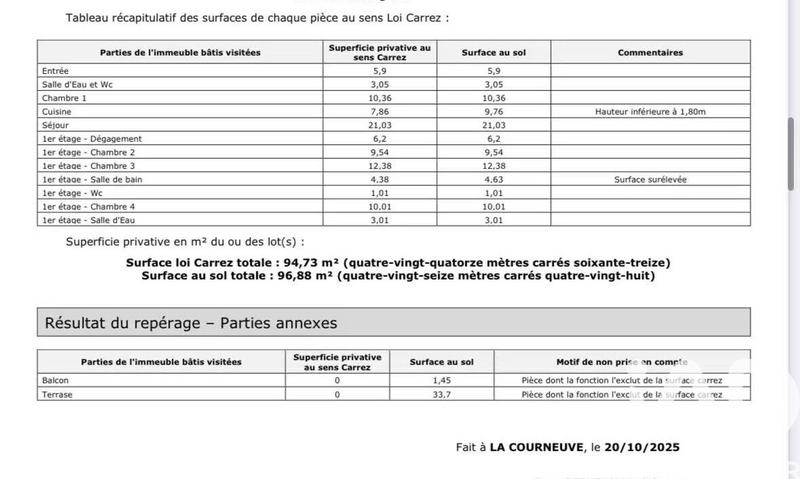 Appartement - 95 m² - 5 pièces