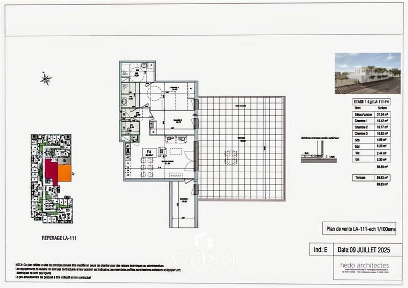 Appartement - 87 m² - 4 pièces