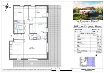 Appartement - 99 m² - 4 pièces