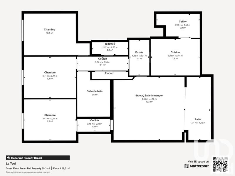 Appartement - 82 m² - 4 pièces