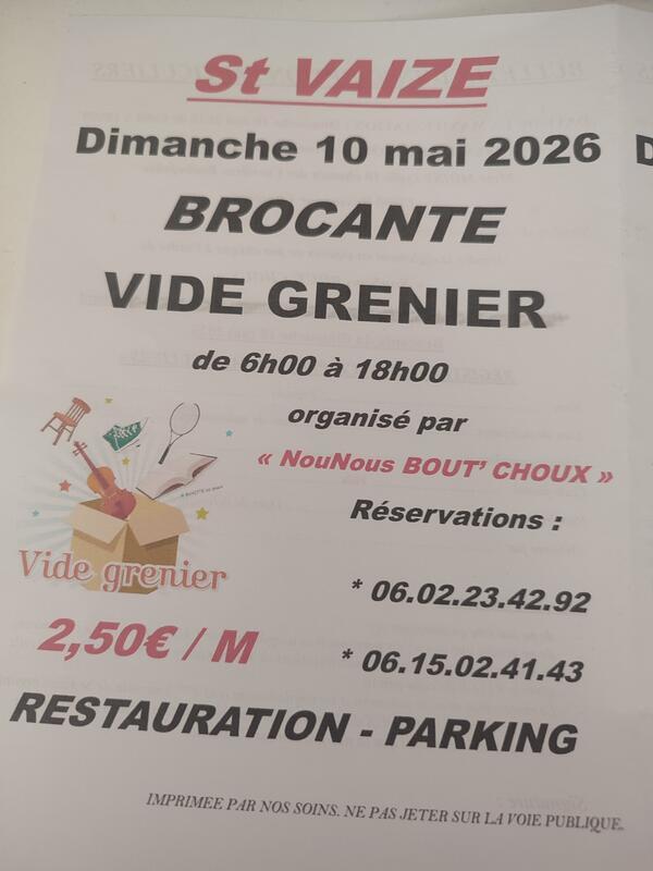 Vide grenier