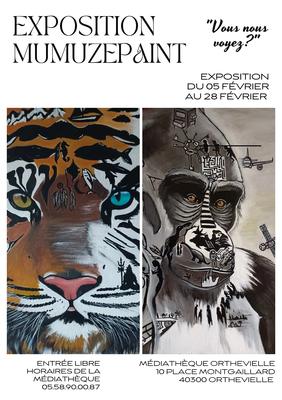 Exposition de peinture de l'artiste Mumuzepaint