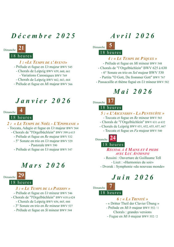 Festival Organa 2025 - 2026