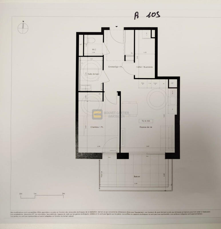 Appartement - 52 m² - 2 pièces