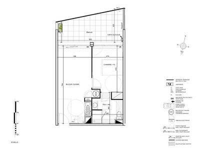 Appartement - 40 m² - 2 pièces