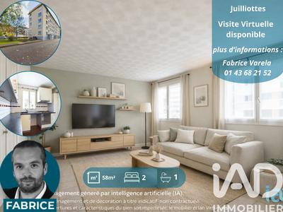 Appartement - 58 m² - 3 pièces