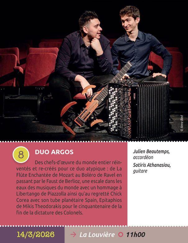 Concerts Classiques Epinal - Duo Argos