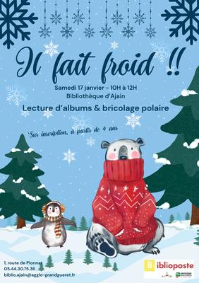 Lecture : il fait froid !