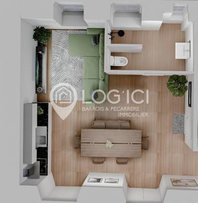 Appartement - 20 m² - 1 pièce