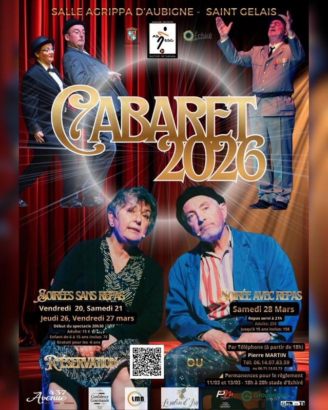 Cabaret de l’Avenir Sportif Echiré Saint-Gelais à Saint-Gelais