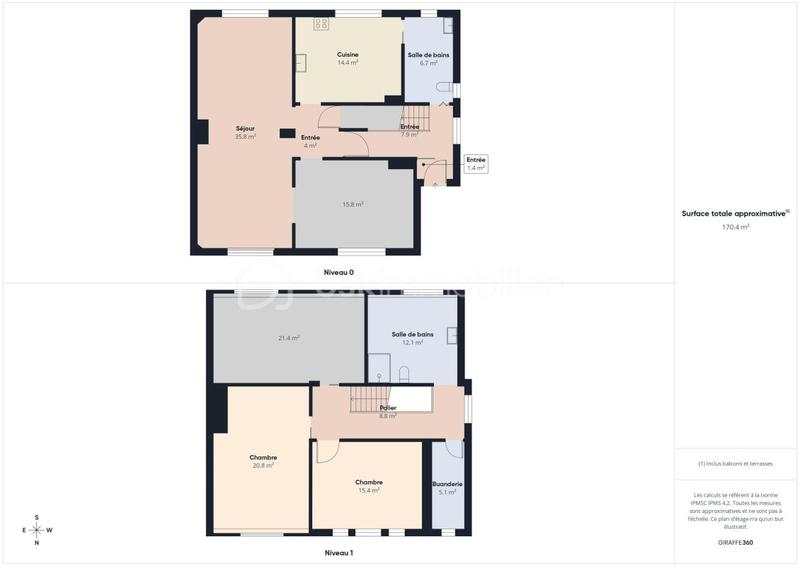 Maison - 165 m² - 6 pièces