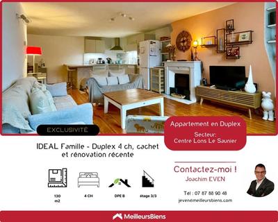 Duplex - 130 m² - 5 pièces