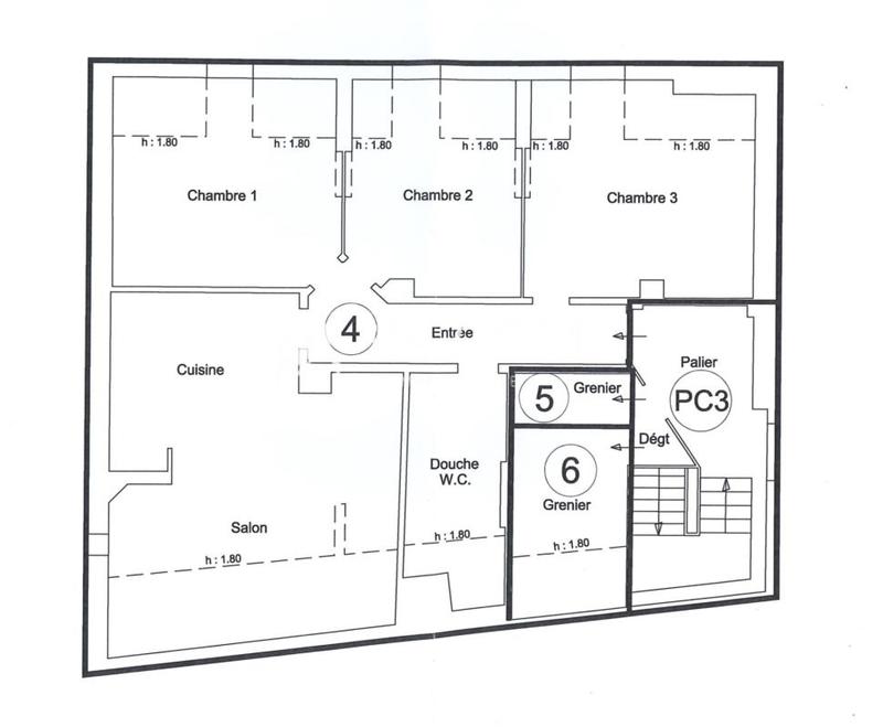 Appartement - 84 m² - 4 pièces