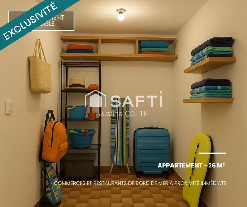 Appartement - 26 m² - 2 pièces