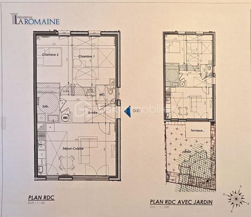 Appartement - 57 m² - 3 pièces