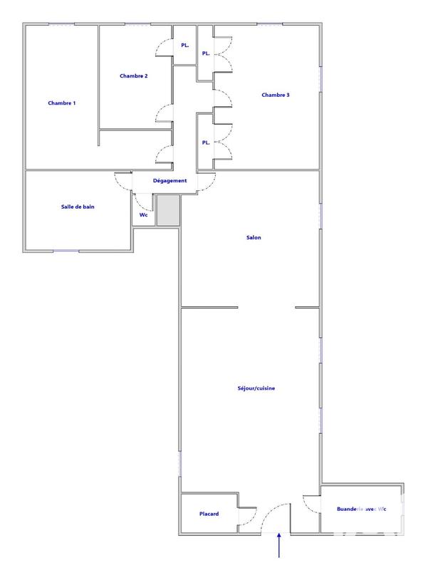 Appartement - 174 m² - 6 pièces