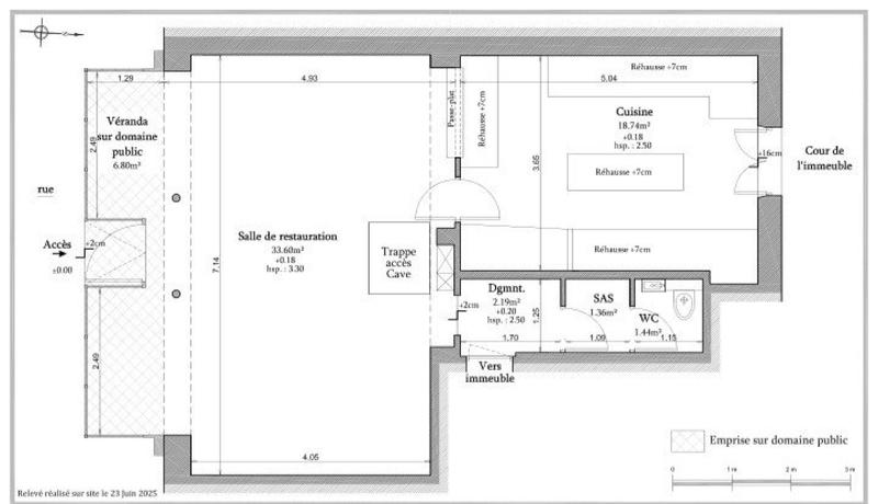 Local commercial - 76 m² - 1 pièce