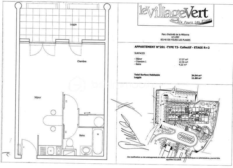 Appartement - 34 m² - 2 pièces
