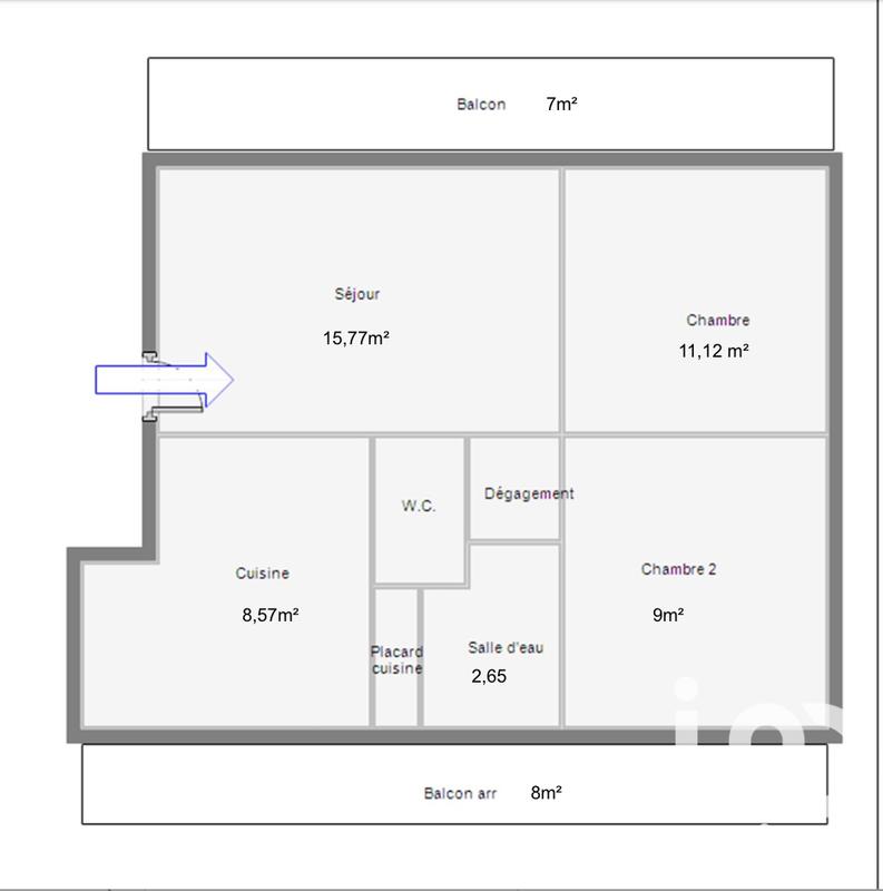Appartement - 49 m² - 4 pièces