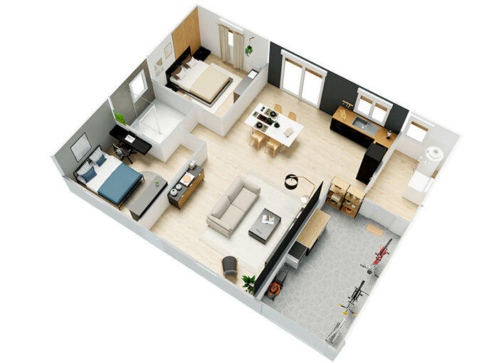 Maison - 90 m² - 5 pièces