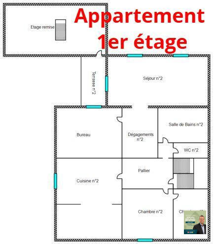 Maison - 168 m² - 7 pièces