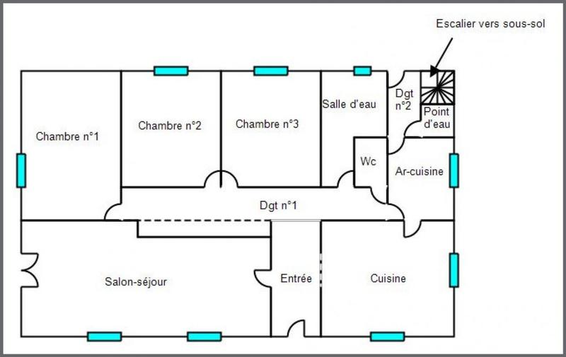 Maison - 102 m² - 6 pièces