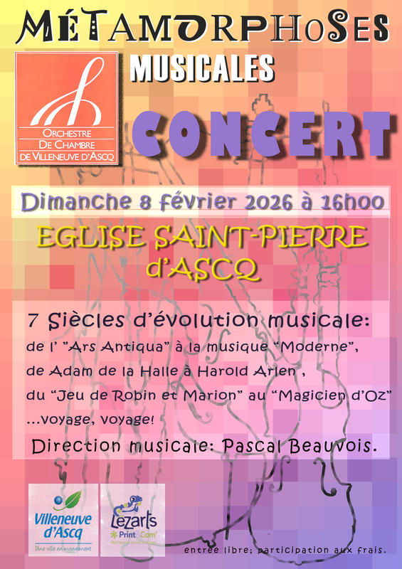 concert de l'orchestre de chambre de Villeneuve d'Ascq