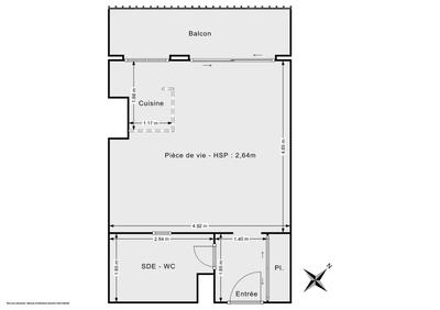 Appartement - 30 m² - 1 pièce