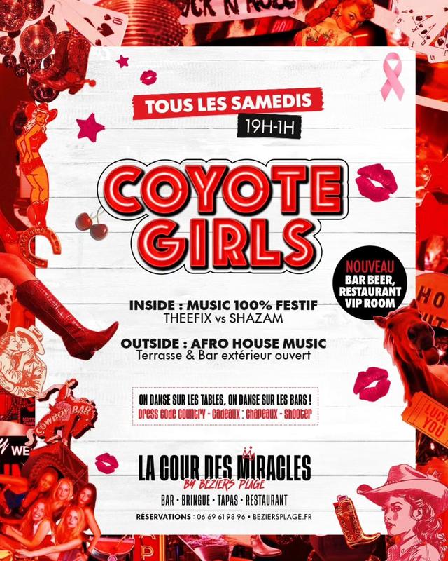 Soirée Coyote Girls à la Cour des Miracles