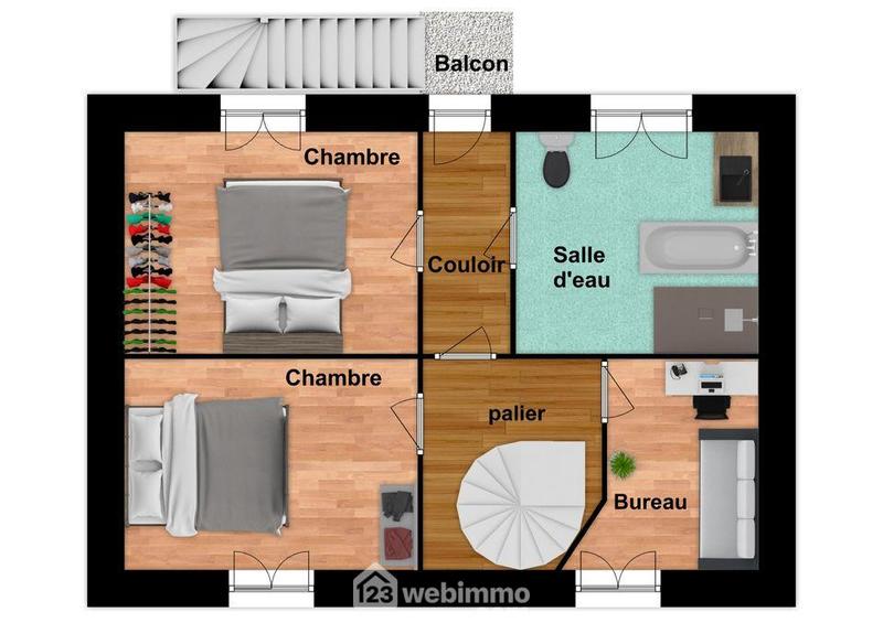 Maison - 93 m² - 4 pièces