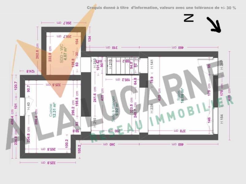 Maison de ville - 72 m² - 3 pièces
