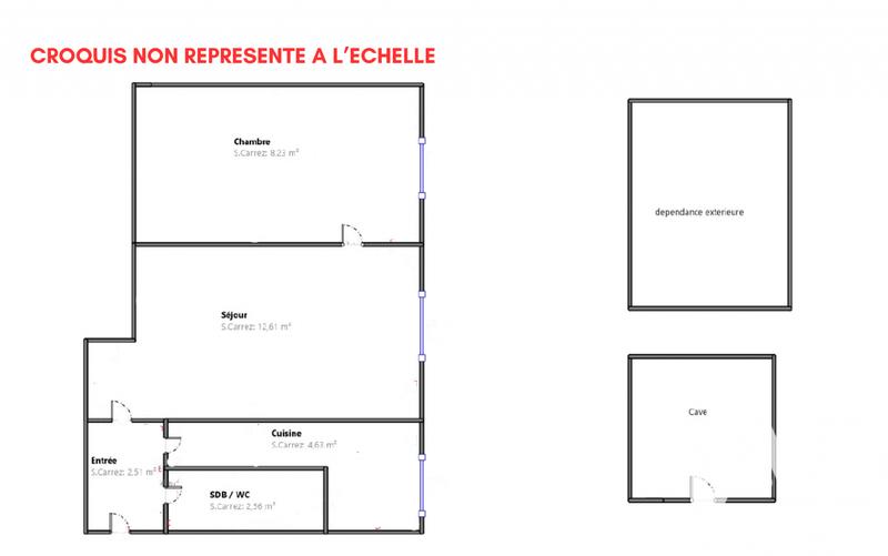 Appartement - 31 m² - 2 pièces