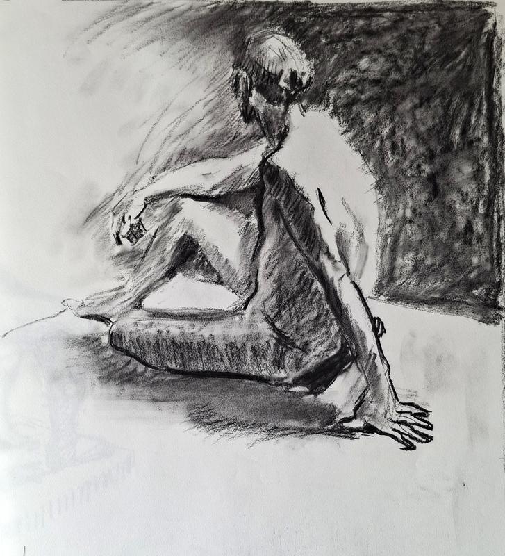 Cours de dessin d'après modèle vivant