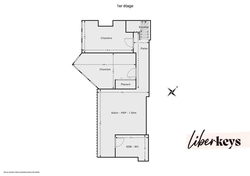 Appartement ancien - 116 m² - 5 pièces