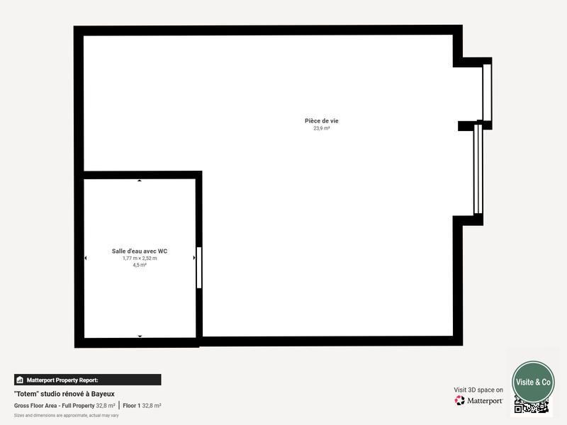 Appartement - 27 m² - 1 pièce