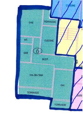 Appartement - 60 m² - 3 pièces