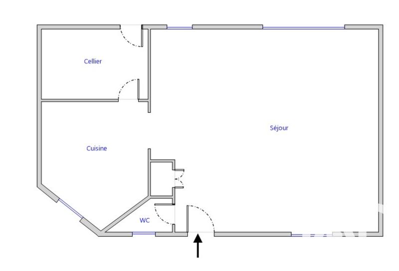 Maison de ville - 90 m² - 3 pièces