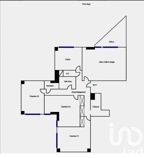 Appartement - 85 m² - 4 pièces
